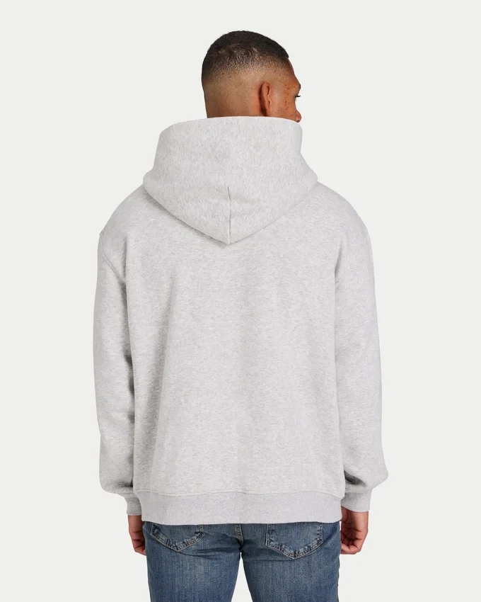 Felpa con cappuccio oversize da uomo “Collective” – grigio melange Felpa con cappuccio oversize da uomo “Collective” – grigio melange