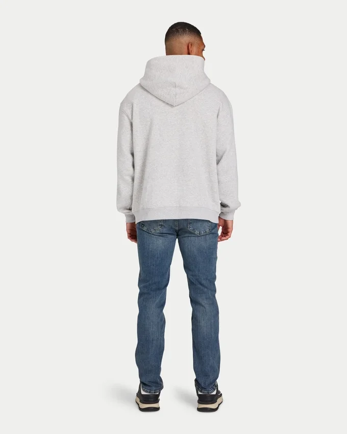 Felpa con cappuccio oversize da uomo “Collective” – grigio melange Felpa con cappuccio oversize da uomo “Collective” – grigio melange