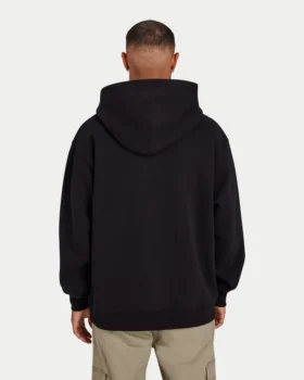 Felpa con cappuccio oversize da uomo “Collective” – nera
