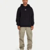 Felpa con cappuccio oversize da uomo “Collective” – nera