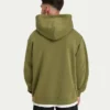 Felpa con cappuccio oversize da uomo “Collective” – verde oliva