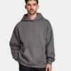 Felpa con cappuccio oversize da uomo con grafica graffiti