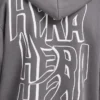 Felpa con cappuccio oversize da uomo con grafica graffiti
