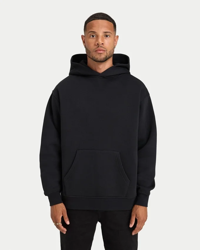 Felpa con cappuccio oversize da uomo “Graffiti” – nera Felpa con cappuccio oversize da uomo “Graffiti” – nera
