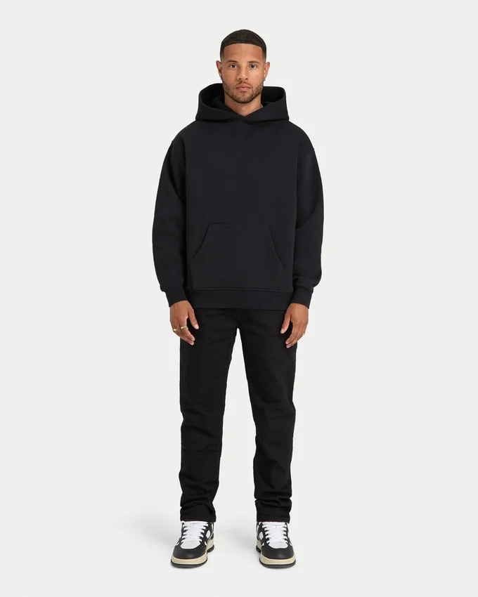 Felpa con cappuccio oversize da uomo “Graffiti” – nera Felpa con cappuccio oversize da uomo “Graffiti” – nera