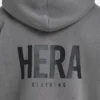 Felpa con cappuccio oversize da uomo – grigio antracite