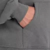 Felpa con cappuccio oversize da uomo – grigio antracite