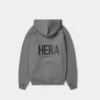 Felpa con cappuccio oversize da uomo – grigio antracite