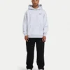 Felpa con cappuccio oversize da uomo – grigio melange Felpa con cappuccio oversize da uomo – grigio melange