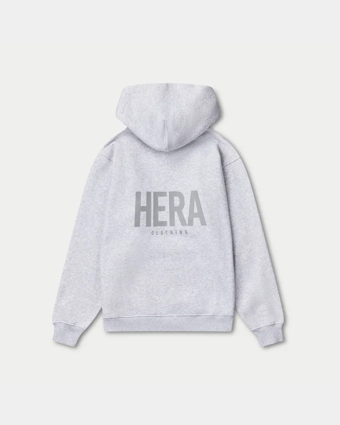 Felpa con cappuccio oversize da uomo – grigio melange Felpa con cappuccio oversize da uomo – grigio melange