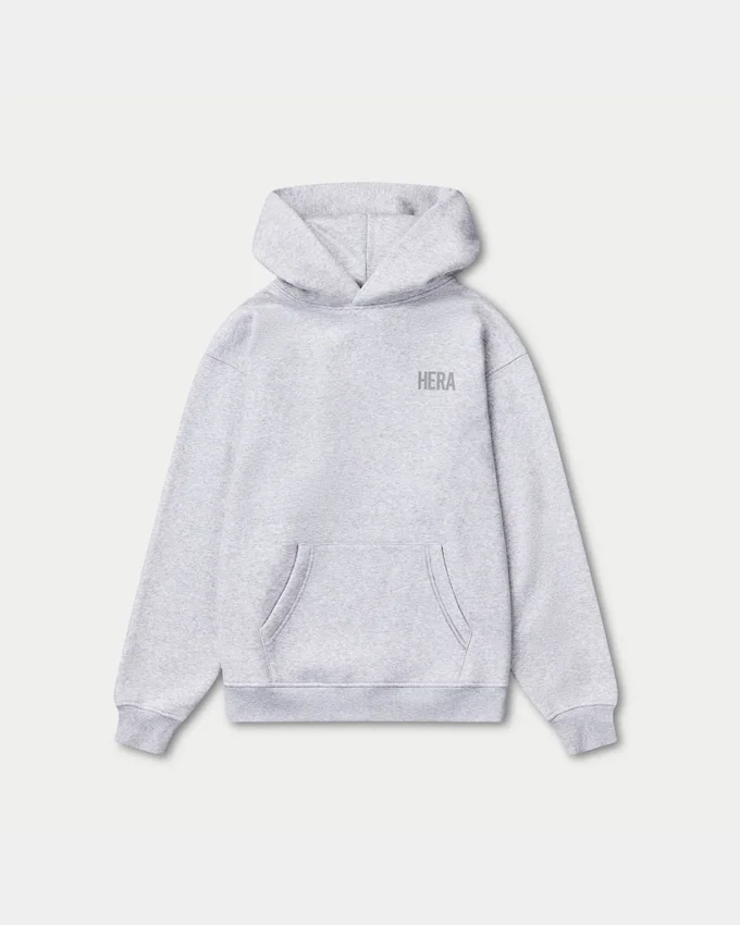Felpa con cappuccio oversize da uomo – grigio melange Felpa con cappuccio oversize da uomo – grigio melange