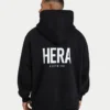 Felpa con cappuccio oversize da uomo – nera Felpa con cappuccio oversize da uomo – nera