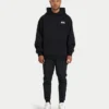 Felpa con cappuccio oversize da uomo – nera Felpa con cappuccio oversize da uomo – nera