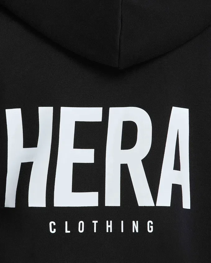 Felpa con cappuccio oversize da uomo – nera Felpa con cappuccio oversize da uomo – nera