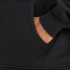 Felpa con cappuccio oversize da uomo – nera Felpa con cappuccio oversize da uomo – nera