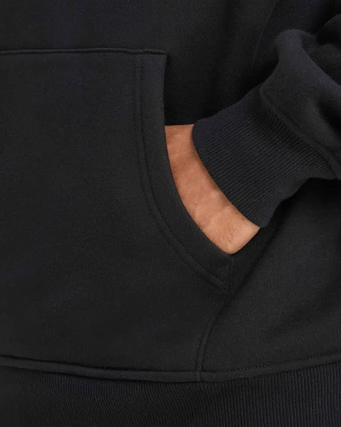 Felpa con cappuccio oversize da uomo – nera Felpa con cappuccio oversize da uomo – nera