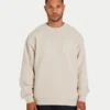 Felpa da uomo Label – color avena