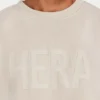 Felpa da uomo Label – color avena