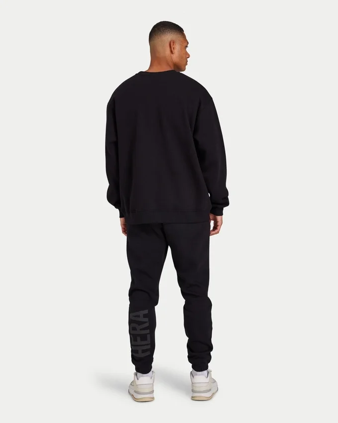 Felpa da uomo Label – nera Felpa da uomo Label – nera