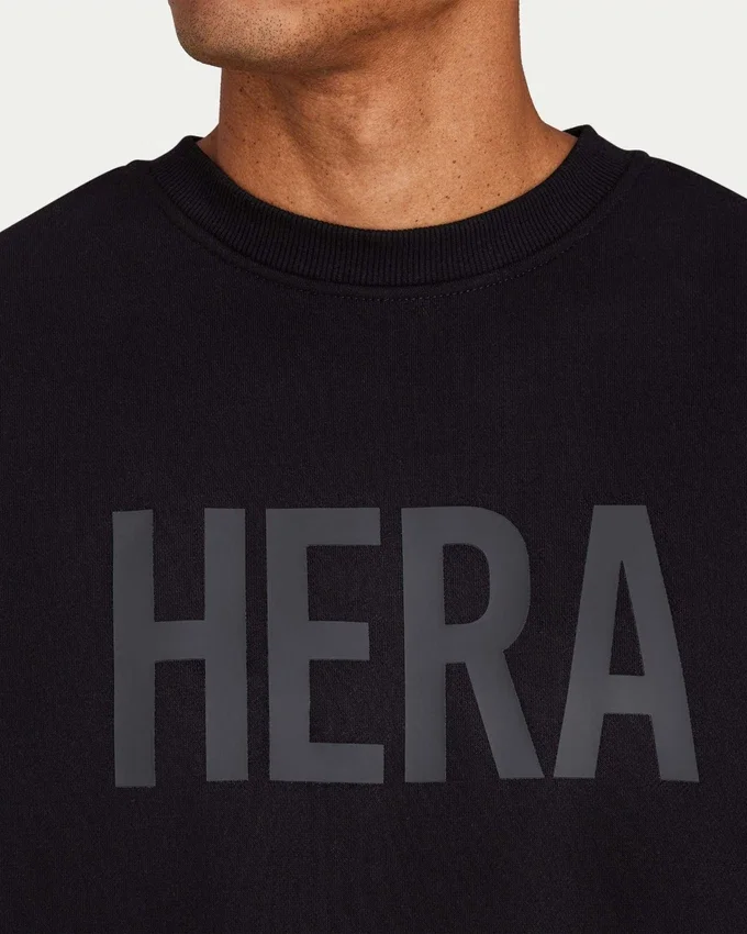 Felpa da uomo Label – nera Felpa da uomo Label – nera