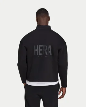 Felpa da uomo Staple oversize con zip a ¼