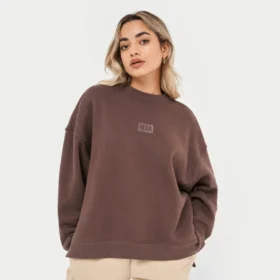 Felpa Rewear Collective – marrone ardesia