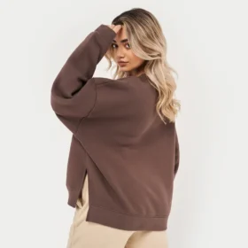 Felpa Rewear Collective – marrone ardesia