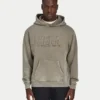 Felpa Signature con cappuccio oversize lavata da uomo