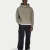 Felpa Signature con cappuccio oversize lavata da uomo