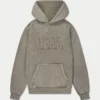 Felpa Signature con cappuccio oversize lavata da uomo