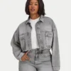 Giacca in denim corta da donna Giacca in denim corta da donna