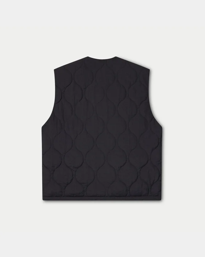 Gilet utility trapuntato da uomo – nero Gilet utility trapuntato da uomo – nero