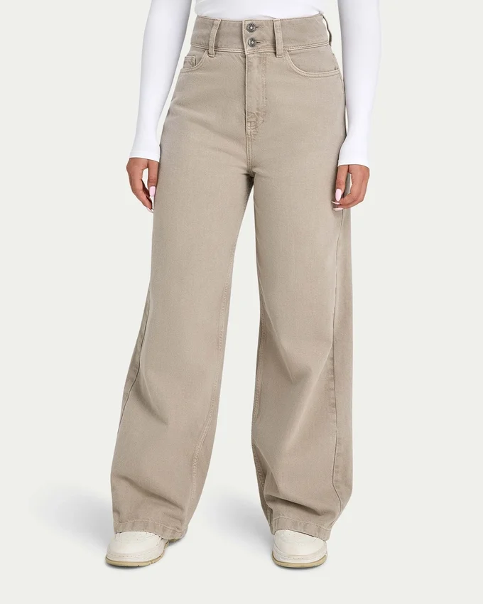 Jeans da donna larghi – color pietra Jeans da donna larghi – color pietra
