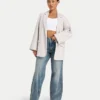 Jeans da donna larghi in denim – lavaggio medio