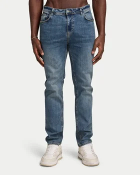 Jeans da uomo in Denim dal taglio morbido – lavaggio medio