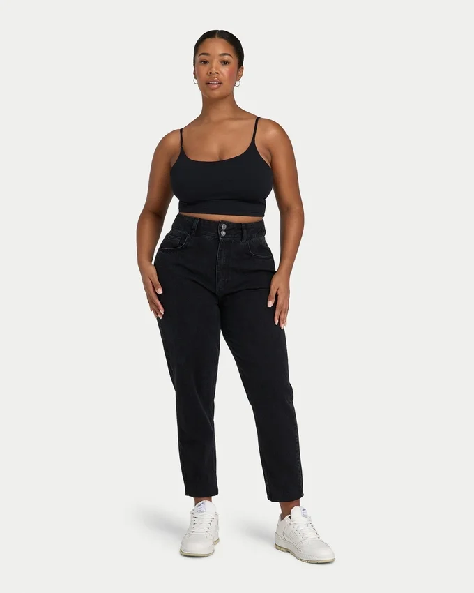 Jeans mom da donna – nero lavato Jeans mom da donna – nero lavato