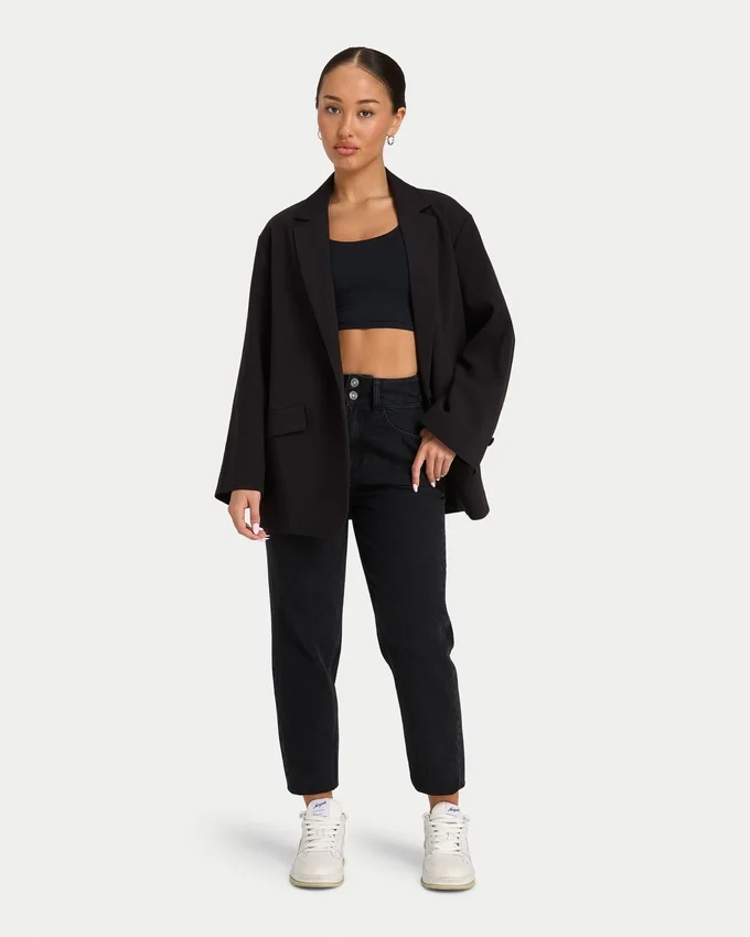 Jeans mom da donna – nero lavato Jeans mom da donna – nero lavato