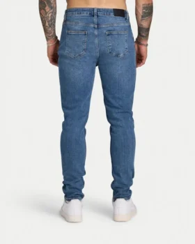 Jeans slim fit da uomo – blu medio