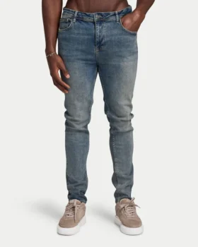 Jeans slim fit da uomo – blu sabbia