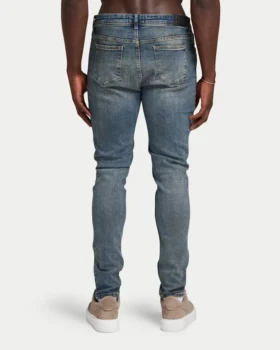 Jeans slim fit da uomo – blu sabbia