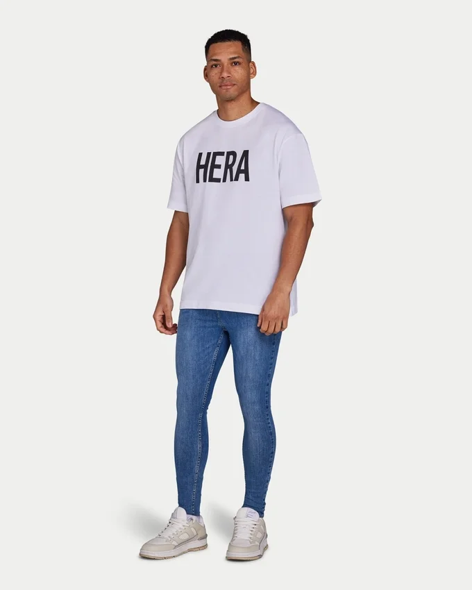 Jeans Spray-On da uomo – blu medio Jeans Spray-On da uomo – blu medio