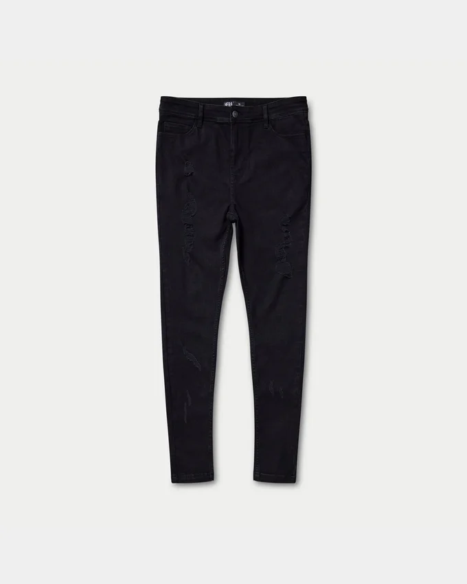 Jeans strappati Spray-On da uomo – nero Jeans strappati Spray-On da uomo – nero