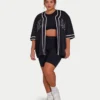 Maglia da uomo in rete stile college – nera Maglia da uomo in rete stile college – nera