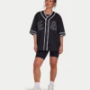 Maglia da uomo in rete stile college – nera Maglia da uomo in rete stile college – nera
