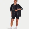 Maglia da uomo in rete stile college – nera Maglia da uomo in rete stile college – nera