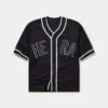 Maglia da uomo in rete stile college – nera Maglia da uomo in rete stile college – nera