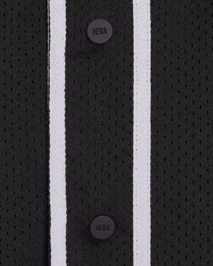 Maglia da uomo in rete stile college – nera Maglia da uomo in rete stile college – nera