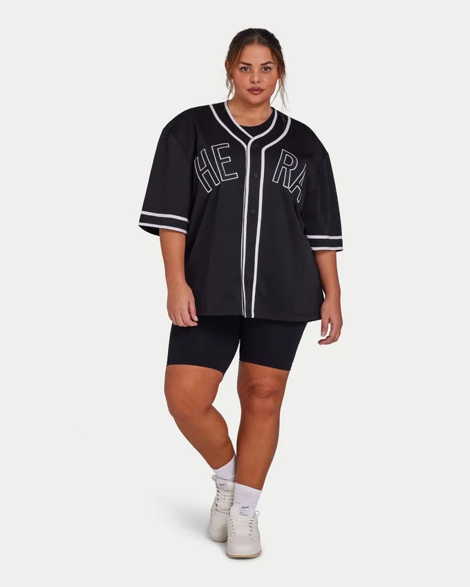 Maglia da uomo in rete stile college – nera Maglia da uomo in rete stile college – nera