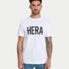 Maglietta da uomo Label Regular Fit – bianca