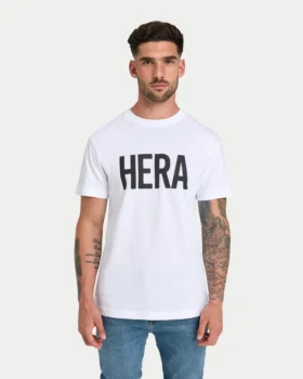 Maglietta da uomo Label Regular Fit – bianca